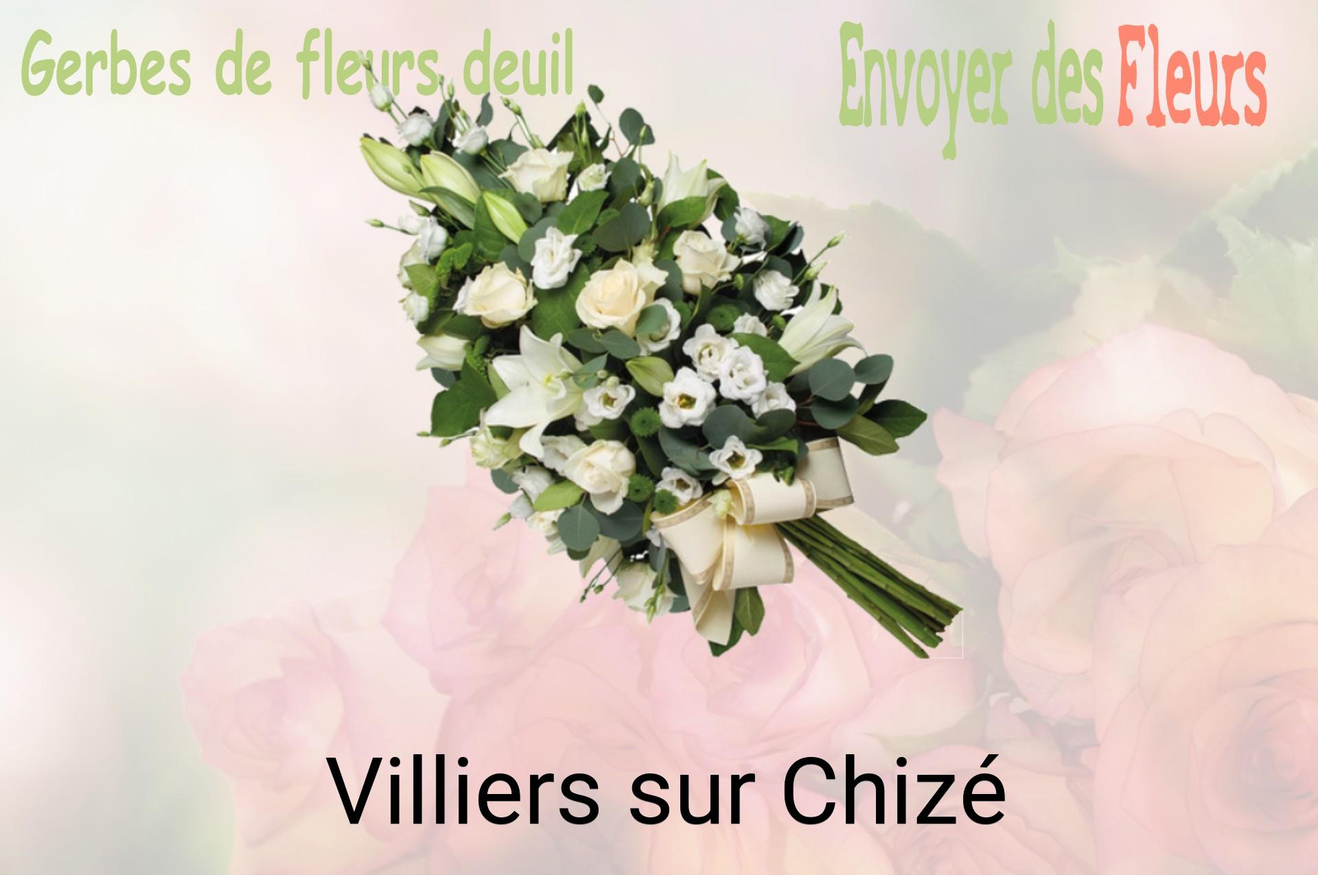 Gerbe de fleurs de deuil livrée à Villiers-sur-Chizé